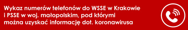 Wykaz numerów stacji sanitarno- epidemiologicznych w Małopolsce