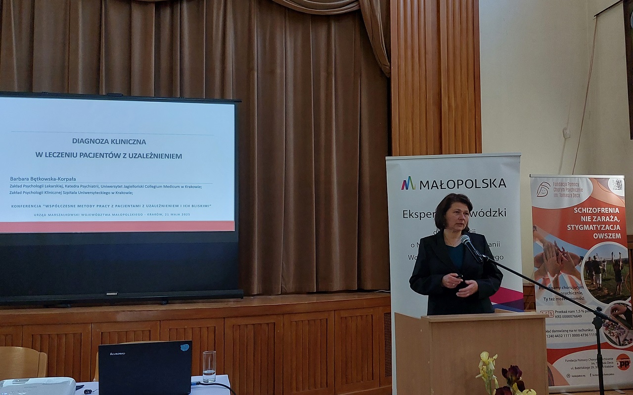 Pani profesor Barbara Bętkowska-Korpała, Konsultant Krajowa w dziedzinie psychoterapii uzależnień