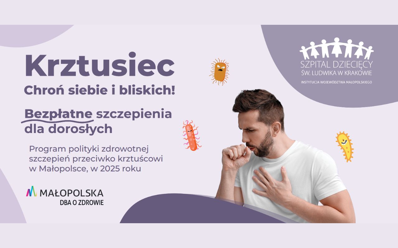 Województwo Małopolskie szczepi przeciwko krztuścowi